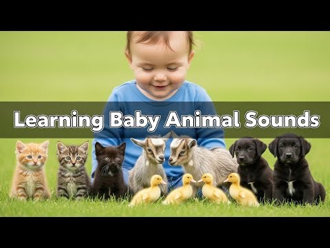 Newborn Animal Sounds for Kids | Cute & Calm Learning