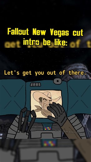 Fallout New Vegas Cut Intro be like: #fallout #memes #shorts