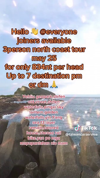 ##fypシ゚viral🇹🇼tiktok #north coast tour#pinoy driver#3 slot available