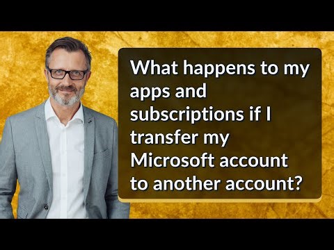 What happens to my apps and subscriptions if I transfer my Microsoft account to another account?