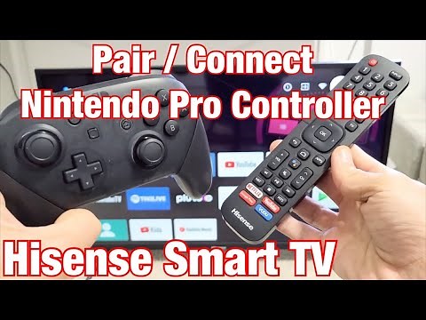 Hisense Smart TV: How to Pair / Connect Nintendo Pro Controller (wireless bluetooth connection)