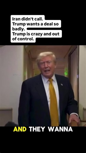 Projection is one of the most significant symptoms of Trump's severe mental illness. The projection on this exchange is so transparent and almost childlike (no offense to children) that you almost can't believe he's actually saying it.