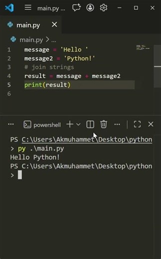 Python String basics