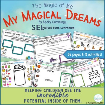 My Magical Dreams- SEL Positive Self Talk Activities Positive Affirmations Craft
