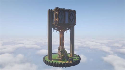 Minecraft Schematic Decorated Mob Grinder by SCz16 | abfielder.com