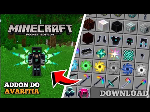 Como BAIXAR e INSTALAR o ADDON/MOD do AVARITIA Para MINECRAFT PE 1.20 (MCPE e Bedrock)