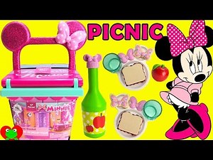 Kids Toy Videos Disney Minnie Mouse Sharing and Learning Foods