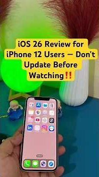 iPhone 12 Users, Don’t Update Yet! 🚨 iOS 26 Review / iOS 26 on iPhone 12 🔥 Still Worth It in 2025?