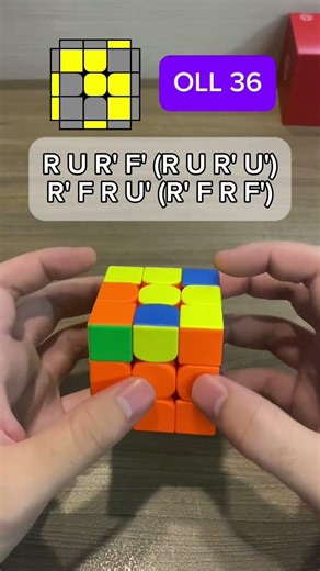 OLL 36 tutorial #oll36 #cfop #rubikscube #speedcubing #speedcube #cubing #rubik