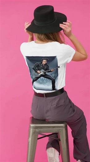 Elvis Presley SVG PNG Bundle: Rock & Roll King Clipart, Retro 50s Stickers