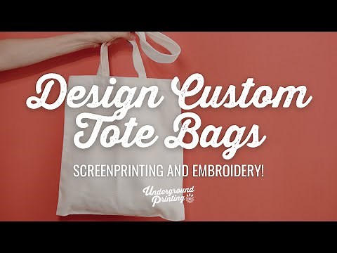 Custom Tote Bags - Personalized Tote Printing & Embroidery | Underground Printing