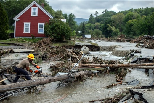More flooding hits Vermont with washed-out roads, smashed vehicles and destroyed homes