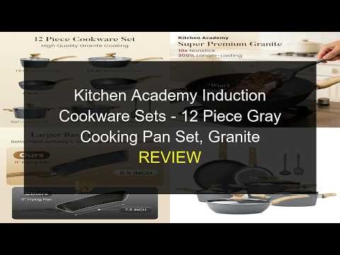 Kitchen Academy Induction Cookware Sets Review | Nonstick Pots & Pans Collection!