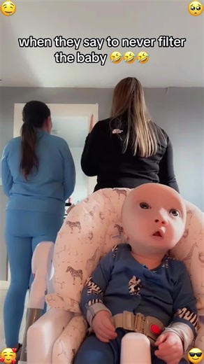 Face filter on baby #fyp #filter #baby #facefillter #prank #funny #funnyvideos