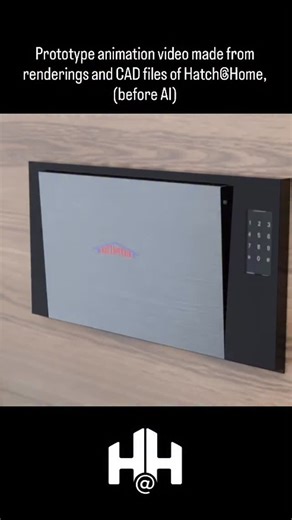 🎥 Before the Prototype — The Rendering of Hatch@Home Before 3D printing and AI design tools, Hatch@Home started as a simple idea brought to life through CAD renderings. This early concept shows the full journey of a package — from drop-off, through the secure collection bag, and finally visible in the connected app. These pre-prototype visuals helped us prove how Hatch@Home would perform long before we built it. 🔒 Smart. Compact. Secure. 📦 The future of package delivery starts here #smartdrop