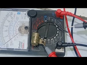 HOW TO CHECK A CONDENSOR USING AN ANALOG MULTITESTER