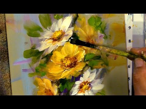 How to paint flowers and turn blossoms to add more interest to your paintings