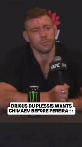 10K views · 79 reactions | Fresh off his #UFC312 win, Dricus du Plessis is open to fighting Alex Pereira—but first, he wants a showdown with Khamzat Chimaev!  | MMA UK News | Facebook
