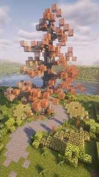 Custom Tree 2 of 30 | Large Northern Red Oak Tree #minecraft #timelapse #minecraftbuilding