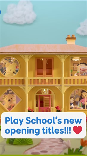 We’re so excited to share the new Play School opening titles! These stop-motion titles were created with @studio.gilay and are made up of around 1,500 still photographs 📸😮. The house, toys, and world were all meticulously created by hand! 🧸🏡 You can see them first in Humpty’s Big Book of Nursery Rhymes, with brand new episodes premiering at 9am every day this week! 🎶❤️🎉 | ABC Kids Community
