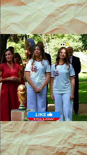 Princess Leonor's👀 reaction to Spain lifting the trophy 💔#worldcup #shorts #spain #princess #bts