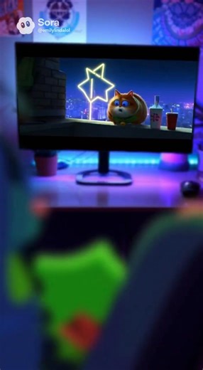 @sadieyayy reacts to ohio sigma mango mustard chicken stars cat movie on her computer