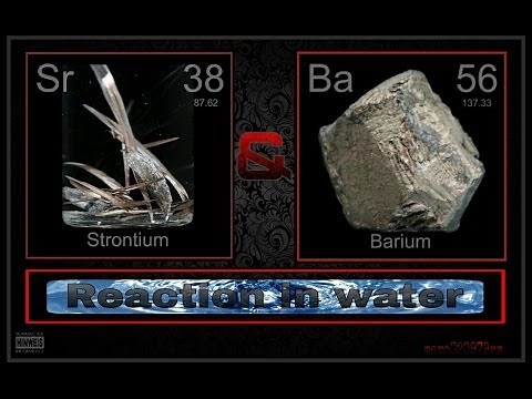 BARIUM & STRONTIUM (reaction in water) !!