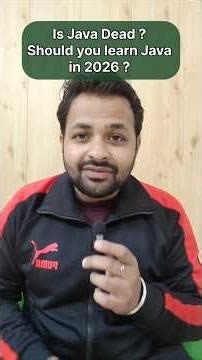 Should I learn Java in 2026 | Is Java Dead | Java Interview #jobs #java #coding