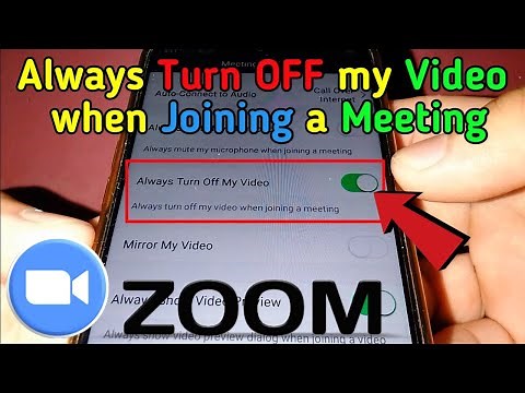 How to Always Turn OFF my Video when Joining a Meeting in Zoom
