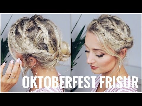 OKTOBERFEST FRISUR - sehr leicht, für kurze und lange Haare | OlesjasWelt