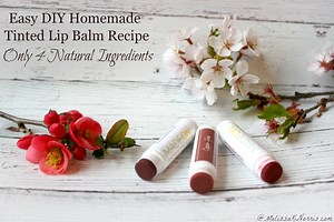 Homemade Tinted Lip Balm Recipe- Easy DIY