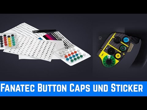 Fanatec Button Caps und Sticker Set im Test
