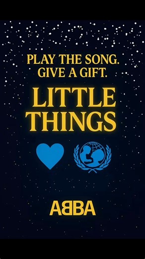 Little Things is a reminder that listening is also a form of giving. ABBA chose to donate all proceeds from the song to UNICEF — protecting children from violence and empowering girls around the world. Every time you press play, you give. Each stream becomes a quiet act of kindness — turning a few seconds of music into real help for children who need safety, hope, and protection. The little things aren’t little at all. A small gesture can change a life. Play the song. Give a gift. God Jul — Merr