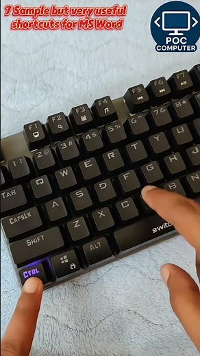 What are 7 easy but very helpful shortcuts for MS Word 🤔#shorts