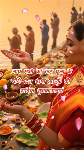 ऊषा अर्घ्य की हार्दिक शुरुआत 🌞 Chhath Puja Special 🪔#chhathpuja​ #trending​ #shorts​
