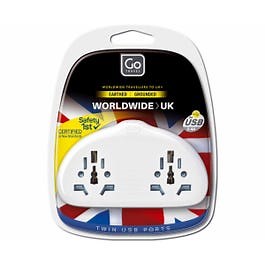 Go Travel World- UK Adaptor Duo and USB