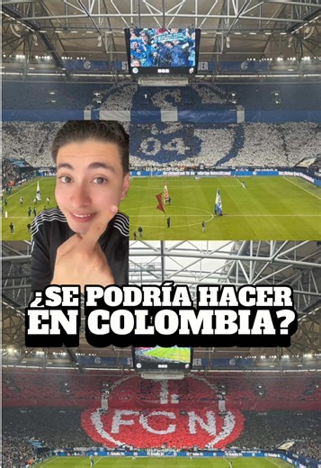 ¿Podríamos hacer algo así en Colombia? 🤔 #opinaconfutbol #schalke04 #nuremberg #colombia #mosaico
