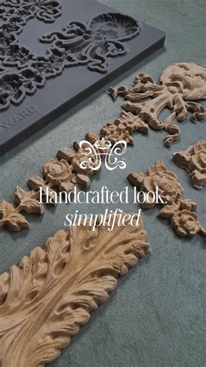 The power of detail… ✨ Our Decorative Moulds paired with WoodCast bring classic, European-inspired elements to life—adding depth, texture, and that collected-over-time feel. Designed to elevate furniture, walls, and beyond. Shop & explore! 🤎 https://www.amyhowardhome.com/collections/decorative-molds | Amy Howard At Home
