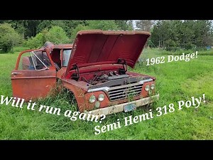 Will this 1962 Dodge D200 run again?? Semi Hemi revival!!