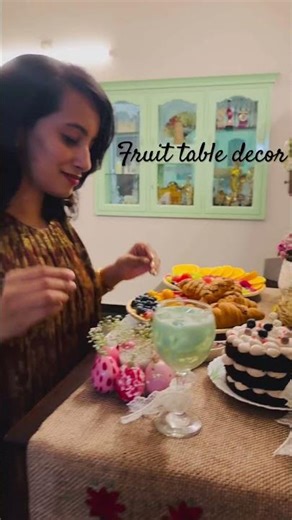 Simple ideas to decorate your fruit table for Easter.. fruit table decoration ideas..#easter