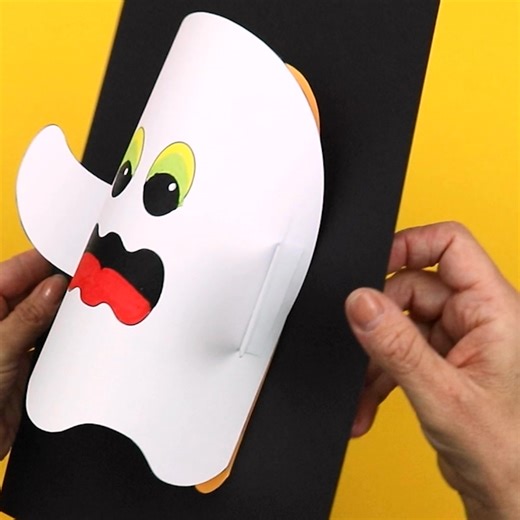325K views · 1.6K reactions | 3D paper ghosts! Find the template on our website under Halloween crafts | The Craft Train | Facebook