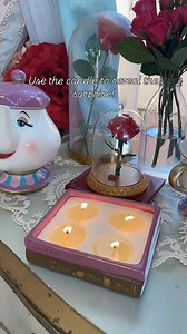 Fall under the spell of our Disney® Beauty & The Beast Enchanted Rose Light Up Candle and Jewelry Tray. Admire the enchanting light-up rose and books design on the candle jar - a tribute to the iconic love story of Belle and the Beast. 🌹✨ https://bit.ly/CAsalepage 📸: @snugzmeow *CAN and US only | Charmed Aroma