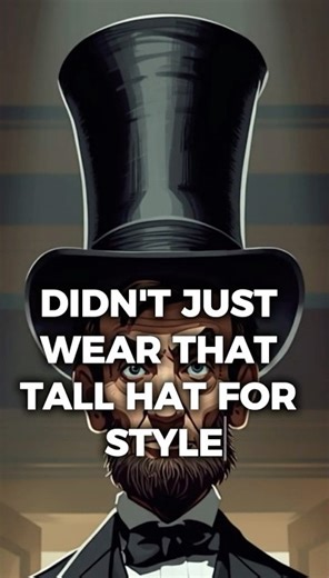The weird thing Lincoln kept in his hat #historyshorts #history