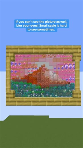 Bismuthief on Instagram: "Just making a silly little painting in Minecraft ig #minecraft #minecraftbuilds #fyp #gradient #minecraftbuildhacks"