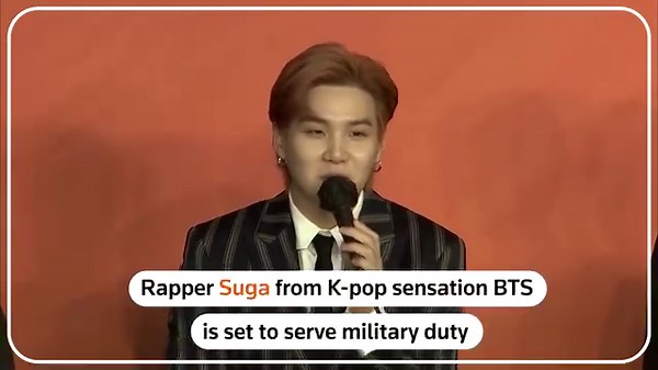 K-pop star Suga, songwriter and rapper for the boy band supergroup BTS, has begun the enlistment process for South Korea’s mandatory military service, the band's label said, making him the third band member to go off to perform the military duty https://reut.rs/3DKVIpp | Reuters