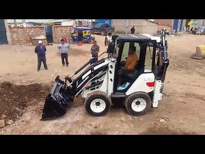 Hidromek 62SS Mini Bekoloder İlk Çalışma Denemesi // Hidromek Mini Backhoe Loader First Time