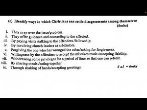 KCSE christian religious education paper 2 | cre paper 2 | cre revision | preparation for KCSE