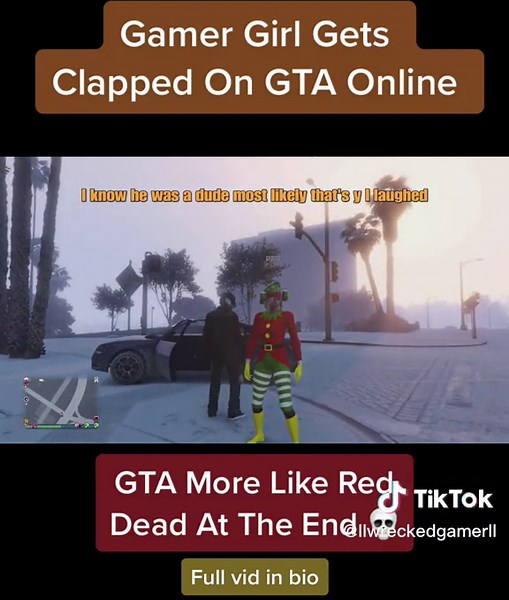 Gamer Girl Gets Clapped on GTA Online - Full vid in bio