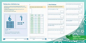 Multiplication: Distributive Law (Ages 8 - 9)
