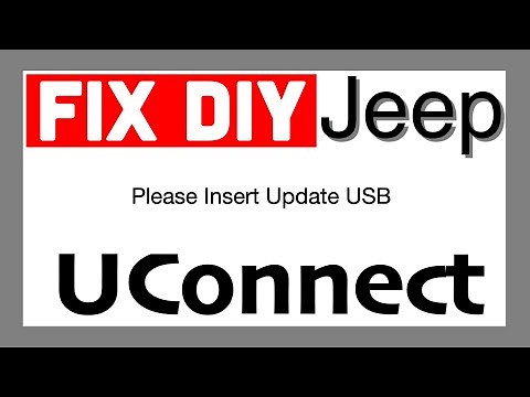 How to Fix - Please Insert Update USB Screen - Uconnect Jeep grand Cherokee